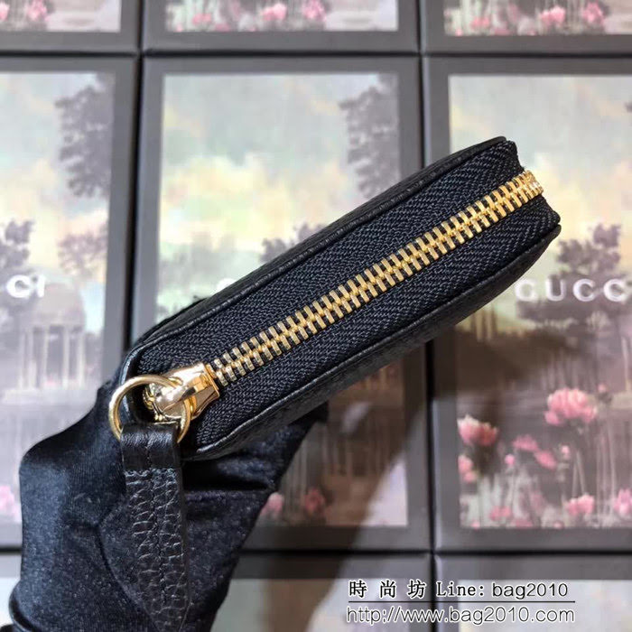 GUCCI古馳 2018新款 萌萌拉鏈包 狗頭限量版 女士長錢包 499337 克全皮 WTG2051